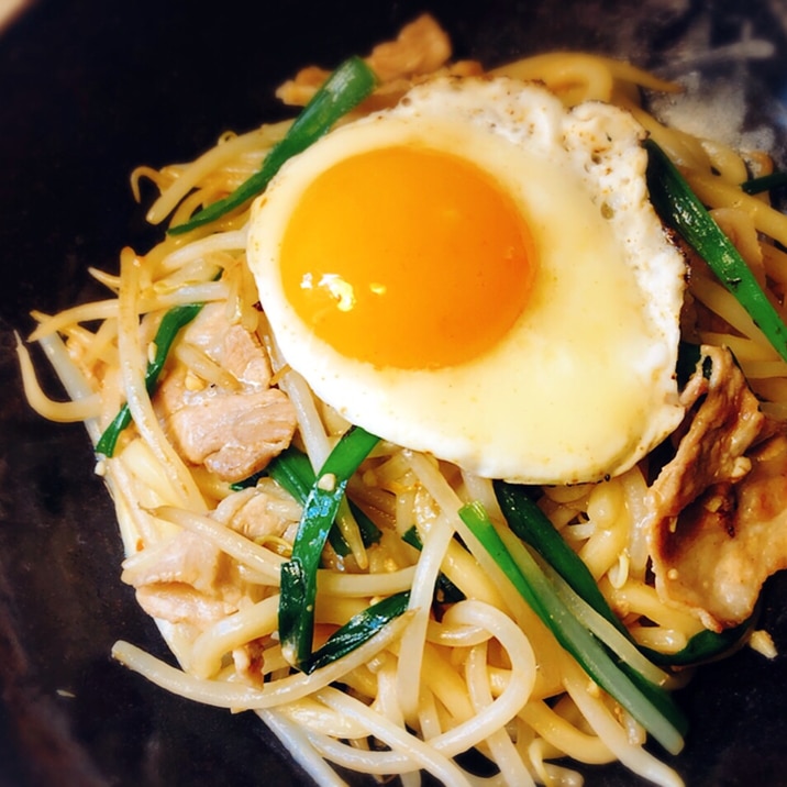 簡単10分♪上海風 焼うどん！